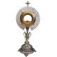 Monstrance with golden virile and silver Cross