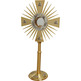 Monstrance with chiseled grapes and wheat