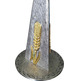 Cast monstrance with golden angel