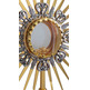 Golden metal monstrance with virile