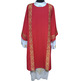 Diaconal dalmatic decorated with gold braid red