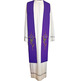 JHS embroidered liturgical stolon | Reversible white / purple