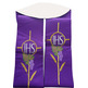JHS embroidered liturgical stolon | Reversible white / purple