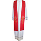 JHS embroidered liturgical stolon | reversible red/green