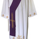 Deacon Stole | Purple golden cross embroidery