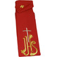Stole with JHS and red embroidered Cross