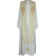 Viscose stole decorated with beige chalice