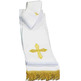 Stole with Crosses and white gold fringe