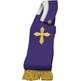 Stole with Crosses and purple gold fringe
