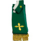 Stole with Crosses and green gold fringe