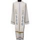 Marian Priest Stole | Monogram and flower embroidery