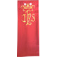 Stolon in the four liturgical colors with red embroidered JHS