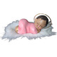 Baby Jesus sleeping - Pink marble
