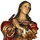 Immaculate Conception baroque figurine with gold leaf finish