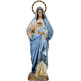 Sacred Heart of Mary with blue and white dress