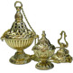 Set of censer, incense boat and spoons made of bronze