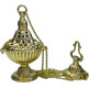 Set of censer, incense boat and spoons made of bronze