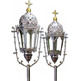 Silver metal processional lanterns