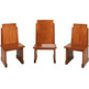 Set of wooden seats
