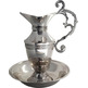 Silver plated metal liturgical washbasin