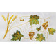 Communion tablecloths with chalice, Host, wheat and embroidered grapes