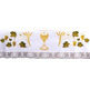 Communion tablecloths with chalice, Host, wheat and embroidered grapes
