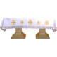 Communion table cloth with Jerusalem Crosses