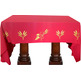 Communion table cloth for altar table with fabric red