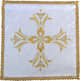 Cross embroidered pall | Catholic Altar cloths white