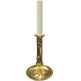Golden metal candlestick | Candleholder