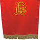 Lectern cover cloth with JHS red embroidery