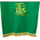 Lectern cover cloth with JHS green embroidery