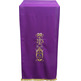 Lectern cloth with JHS and other purple liturgical embroideries