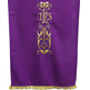Lectern cloth with JHS and other purple liturgical embroideries
