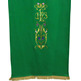 Lectern cloth with JHS and other green liturgical embroideries