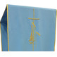 Blue Gold Fringe Polyester Lectern Cloth