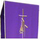 Purple Gold Fringe Polyester Lectern Cloth