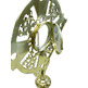 Bronze monstrance with Cross and circular base