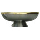 Paten in matte silver metal with gold plating inside