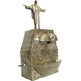 Holy water font with electronic dispenser