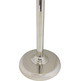 Metal parish cross holder with smooth silver plated color plated foot