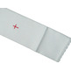 White purificator with embroidered Cross red