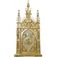 Tabernacle in bronze with exhibitor for the Blessed Sacrament