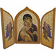 Our Lady of Perpetual Help | Wood Imitation Religious Triptych