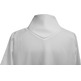White 100% polyester plain altar server robe