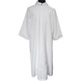 White 100% polyester plain altar server robe