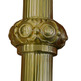 Bronze standard-bearing wand with JHS