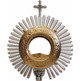 Monstrance with golden virile and silver Cross