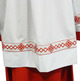 Altar boy  roquette decorated with a red braid
