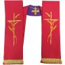 Estolas reversibles para sacerdotes católicos rojo / morado  